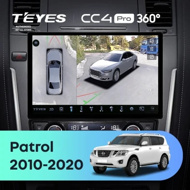 Штатная магнитола Teyes CC4 Pro 360 8/128 Nissan Patrol Y62 (2010-2020) F2 (13")