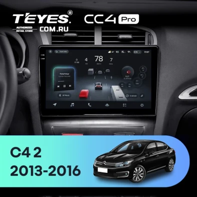 Штатная магнитола Teyes CC4 Pro 8/128 Citroen C4 (2013-2016) B7