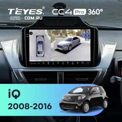 Штатная магнитола Teyes CC4 Pro 360 12/256 Toyota iQ (2008-2016)
