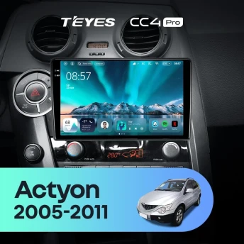 Штатная магнитола Teyes CC4 Pro 12/256 SsangYong Actyon C100 (2005-2011)