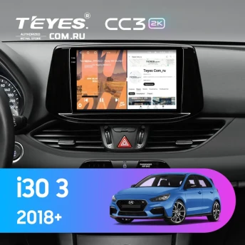 Штатная магнитола Teyes CC3 2K 4/64 Hyundai i30 3 (2018-2026)