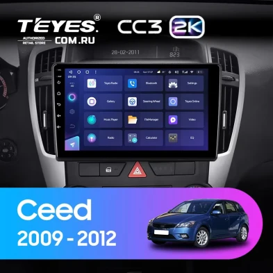 Штатная магнитола Teyes CC3 2K 360 6/128 Kia Ceed (2009-2012)