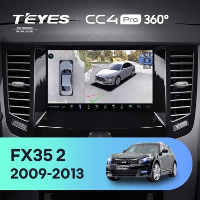 Штатная магнитола Teyes CC4 Pro 360 12/256 Infiniti FX35 2 (2009-2013) Тип-B