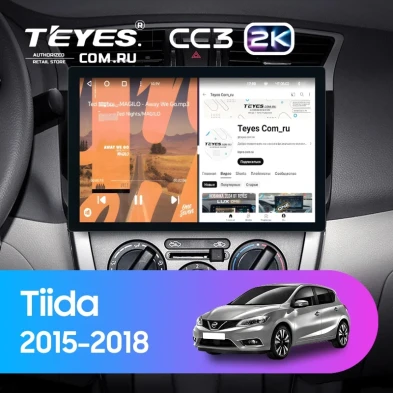 Штатная магнитола Teyes CC3 2K 4/64 Nissan Tiida C13 (2015-2018) (11")