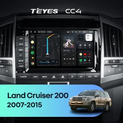 Штатная магнитола Teyes CC4 8/128 Toyota Land Cruiser 11 200 (2007-2015) F2 Тип-C