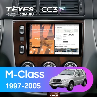 Штатная магнитола Teyes CC3 2K 4/32 Mercedes ML W163 (1997-2005) (дерево)