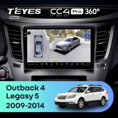 Штатная магнитола Teyes CC4 Pro 360 12/256 Subaru Outback 4 (2009-2014)