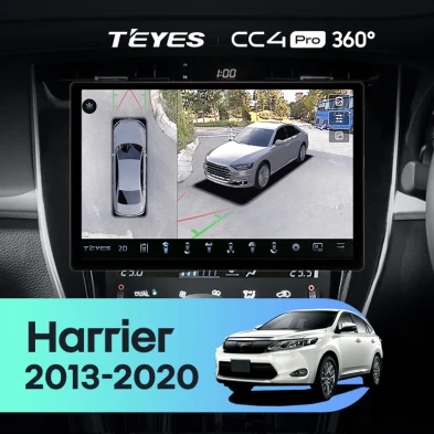 Штатная магнитола Teyes CC4 Pro 360 12/256 Toyota Harrier XU60 (2013-2020) F1 (13")