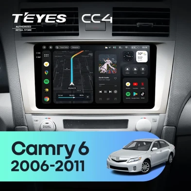 Штатная магнитола Teyes CC4 6/64 Toyota Camry 6 XV 40 (2006-2011) F2