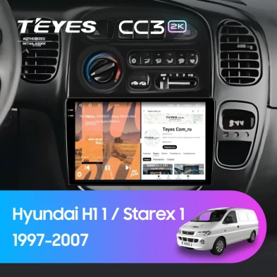 Штатная магнитола Teyes CC3 2K 6/128 Hyundai H1 1 (1997-2007)