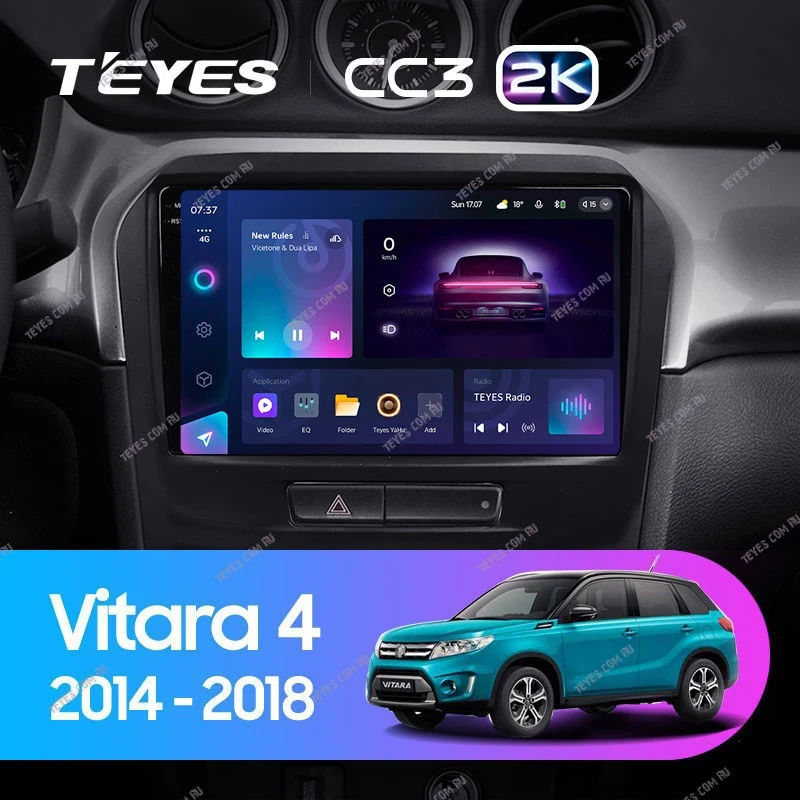 Штатная магнитола Teyes CC3 2K 4/64 Suzuki Vitara 2 (2014-2018)