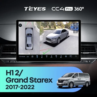 Штатная магнитола Teyes CC4 Pro 360 8/128 Hyundai H1 2 Grand Starex TQ (2017-2022) (13")
