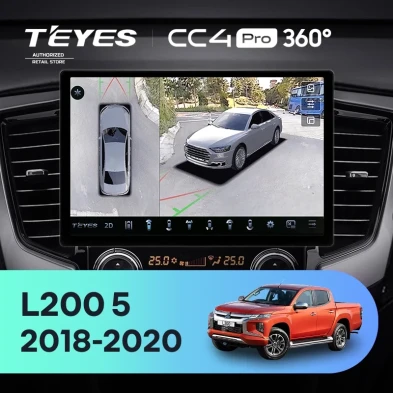 Штатная магнитола Teyes CC4 Pro 360 8/128 Mitsubishi L200 5 (2018-2020) F2 (13")