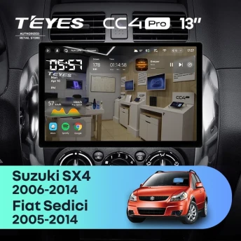Штатная магнитола Teyes CC4 Pro 12/256 Suzuki SX4 1 (2006-2014) (13")